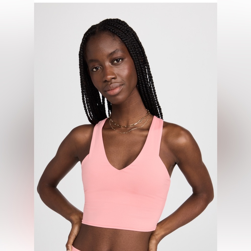 Alo Yoga pink real bra tank
